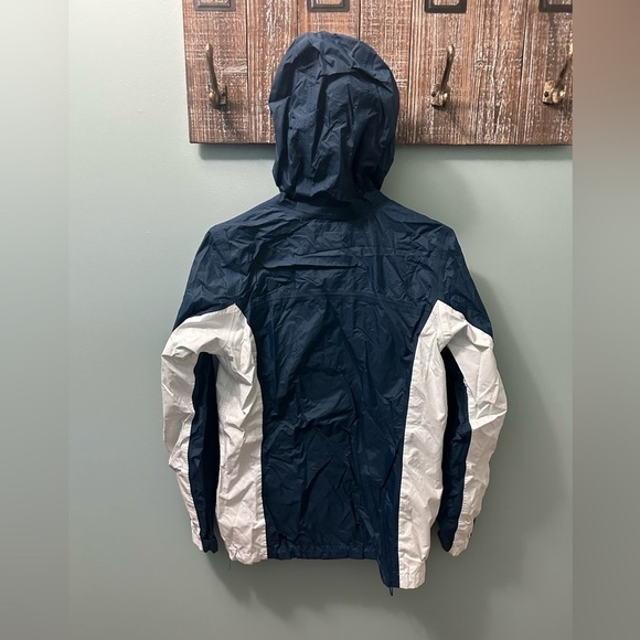 COLUMBIA Jacket Womens small Omni tech Hooded mesh lining Aqua Blue - Picture 2 of 15